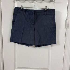 NWOT Ann Taylor Blue Bermuda Shorts Tailored Fit 4” Inseam